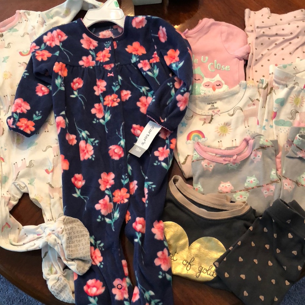 Lot of 6 pjs 18 month pajamas 1 is NWT